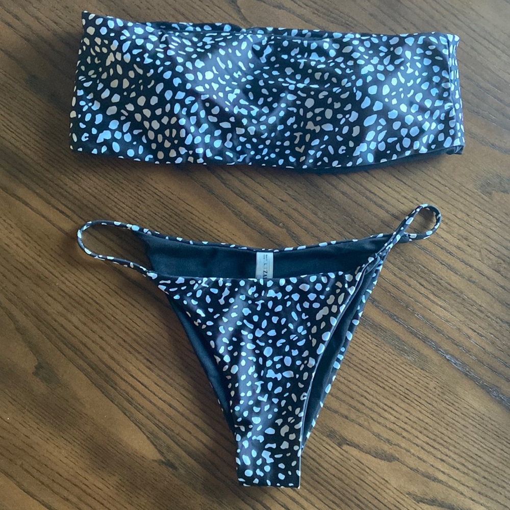 Zaful Bandeau top string bikini